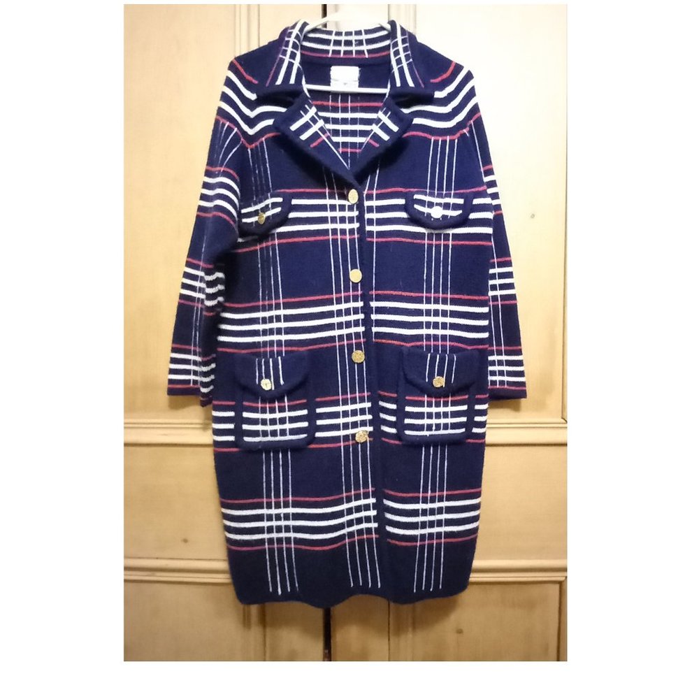Lily Of California Vintage Thick Knit Sweater Cardigan Size M (T-336)